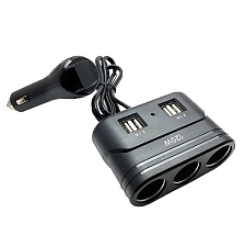 Автомобильный разветвитель OLESSON 1678, 120W, 12/24V, 3 выхода прикуривателя, 4 USB, цвет черный Автомобильный разветвитель OLESSON 1678, 120W, 12/24V, 3 выхода прикуривателя, 4 USB, цвет черный