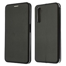 Чехол книжка STYLISH для Realme 6 Pro, экокожа, визитница, цвет черный Чехол книжка STYLISH для Realme 6 Pro, экокожа, визитница, цвет черный
