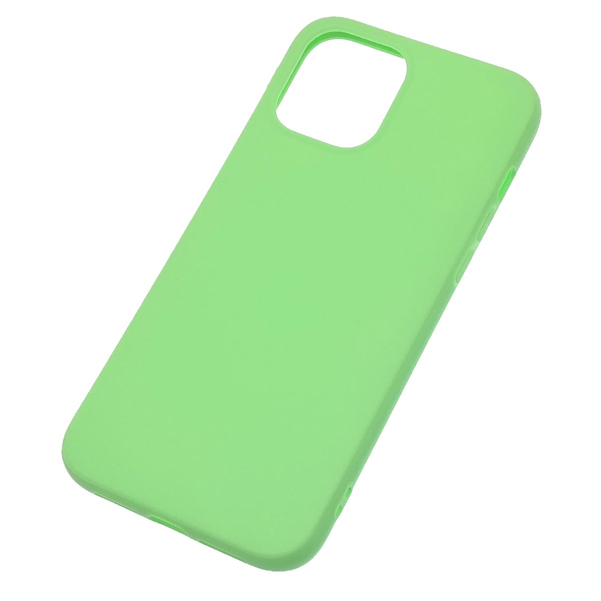 Чехол накладка для APPLE iPhone 12 Pro MAX (6.7"), силикон, цвет светло зеленый Чехол накладка для APPLE iPhone 12 Pro MAX (6.7"), силикон, цвет светло зеленый