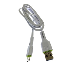 Кабель Micro USB R30, силикон, длина 1 метр, цвет белый | Последняя цена