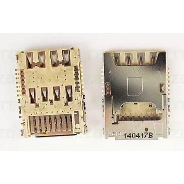 Коннектор SIM+MMC для LG D618/D855/D690/D724/H818/D335/H502 (G2 Mini/G3/G3 Stylus/G3s/G4/L Bello). Коннектор SIM+MMC для LG D618/D855/D690/D724/H818/D335/H502 (G2 Mini/G3/G3 Stylus/G3s/G4/L Bello).