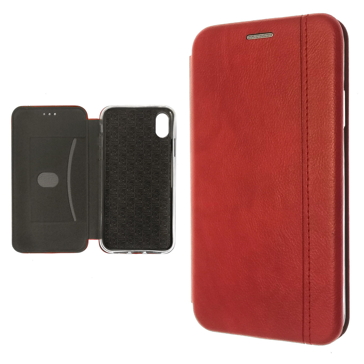 Чехол книжка VINTAGE LiNE для APPLE iPhone XR, экокожа, цвет красный. Чехол книжка VINTAGE LiNE для APPLE iPhone XR, экокожа, цвет красный.