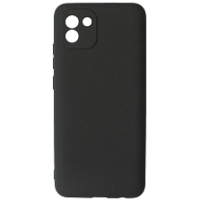 Чехол накладка для SAMSUNG Galaxy A03 (SM-A035F), силикон, цвет черный Чехол накладка для SAMSUNG Galaxy A03 (SM-A035F), силикон, цвет черный