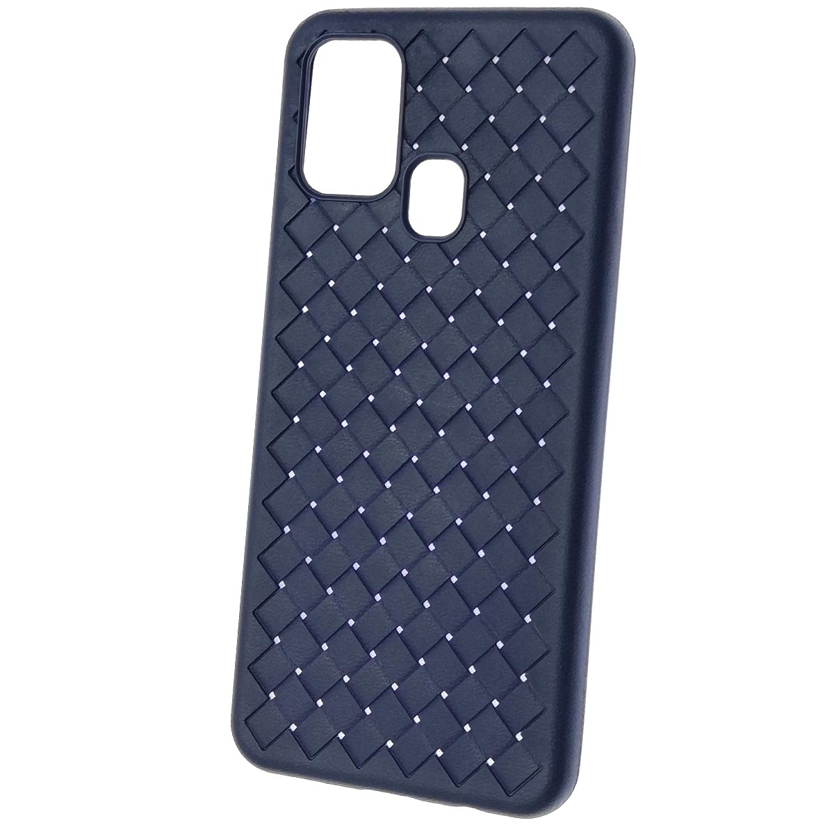 Чехол накладка для SAMSUNG Galaxy M30s (SM-M307F), M21 (SM-M215), M31 (SM-M315), силикон, плетение, цвет синий Чехол накладка для SAMSUNG Galaxy M30s (SM-M307F), M21 (SM-M215), M31 (SM-M315), силикон, плетение, цвет синий