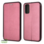 Чехол книжка STYLISH для SAMSUNG Galaxy S20 Plus (SM-G985), экокожа, визитница, цвет бордовый