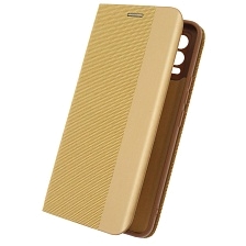 Чехол книжка MESH для Realme 8, Realme 8 Pro, текстиль, силикон, бархат, визитница, цвет золотистый Чехол книжка MESH для Realme 8, Realme 8 Pro, текстиль, силикон, бархат, визитница, цвет золотистый