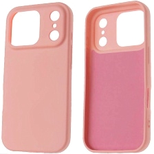 Чехол накладка Silicone Case для APPLE iPhone 17 Pro, силикон, бархат, цвет розовый
