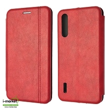 Чехол книжка VINTAGE LiNE для XIAOMI Mi A3, Mi CC9E, экокожа, визитница, цвет красный Чехол книжка VINTAGE LiNE для XIAOMI Mi A3, Mi CC9E, экокожа, визитница, цвет красный