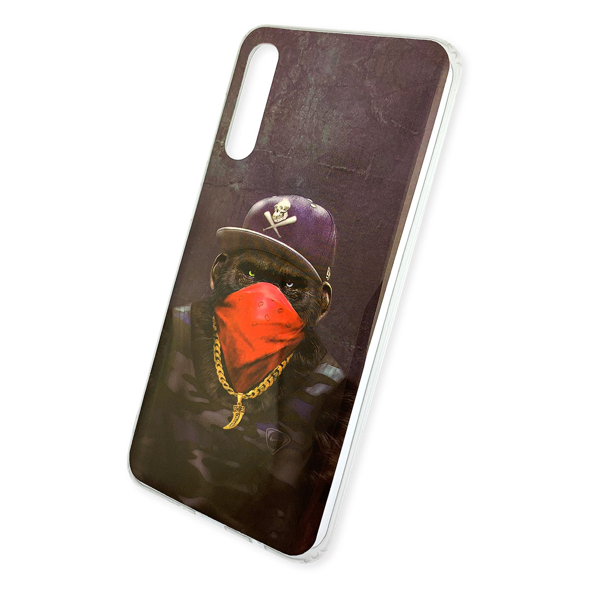 Чехол накладка Vinil для SAMSUNG Galaxy A50 (SM-A505), A30s (SM-A307), A50s (SM-A507), силикон, глянец, рисунок Горилла SWAG.