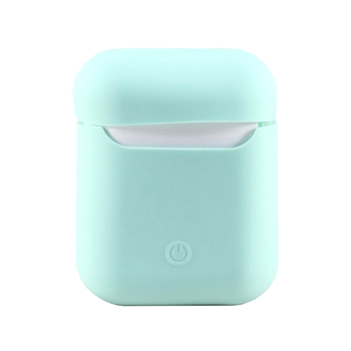 Чехол Silicon Case Slim для беспроводных наушников APPLE AirPods 1, AirPods 2, силикон, цвет мятный Чехол Silicon Case Slim для беспроводных наушников APPLE AirPods 1, AirPods 2, силикон, цвет мятный