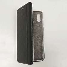 Чехол книжка для HUAWEI Honor Play, экокожа, визитница, цвет черный