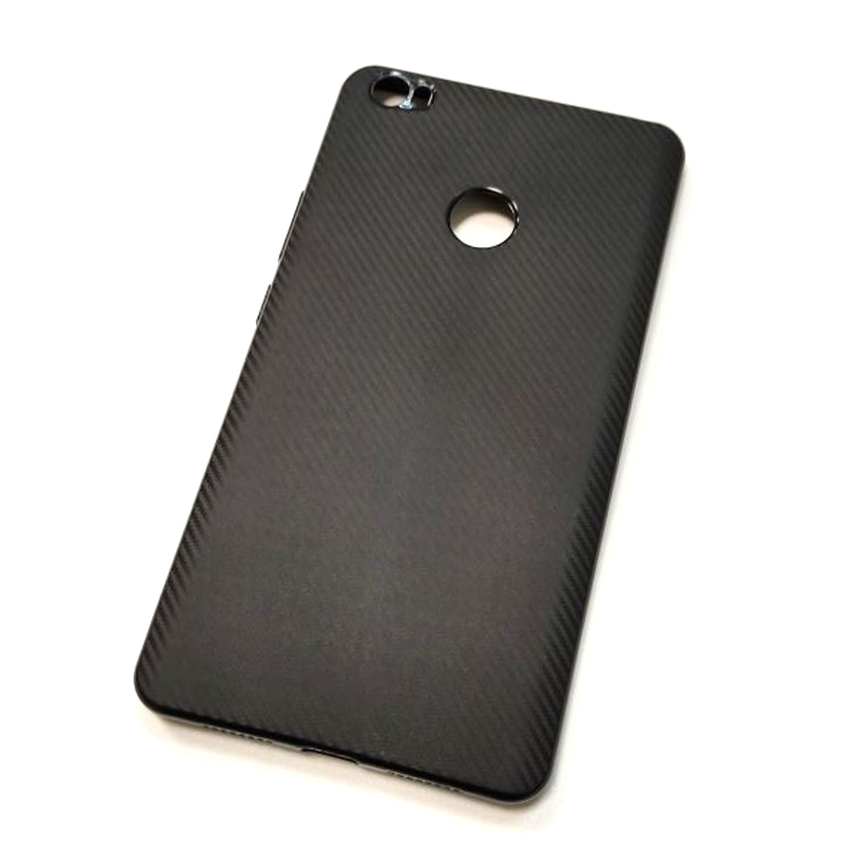 Чехол накладка для XIAOMI Mi Max, силикон, карбон, цвет черный