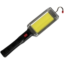 Светодиодная лампа, фонарь YYC-857-COB, магнит, крюк, 2 режима работы, аккумуляторная, цвет черный