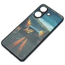 Чехол накладка для XIAOMI Redmi 13C, POCO C65, пластик, силикон, защита камеры, рисунок KING