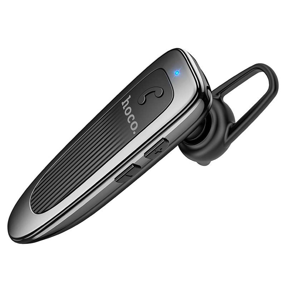 Гарнитура (наушник с микрофоном) беспроводная, HOCO E60 Brightness business, цвет черный