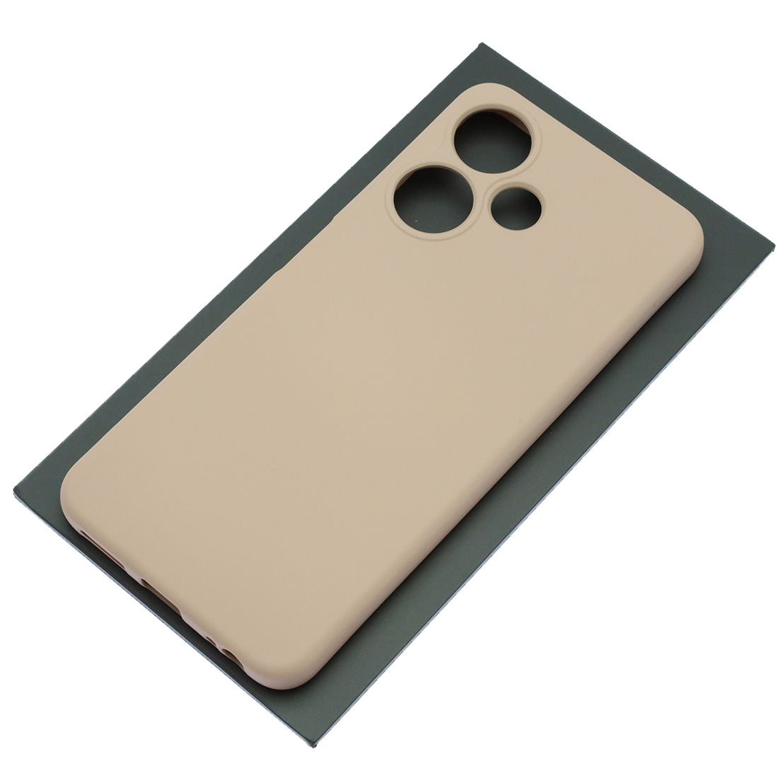 Чехол накладка NANO для INFINIX HOT 30i, силикон, бархат, цвет розовый песок