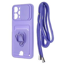 Чехол накладка MULTI FUNCTION 4 в 1 для XIAOMI Redmi 12 4G, силикон, цвет сиреневый Чехол накладка MULTI FUNCTION 4 в 1 для XIAOMI Redmi 12 4G, силикон, цвет сиреневый