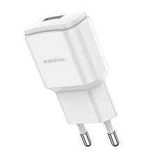 СЗУ (Сетевое зарядное устройство) BOROFONE BA48A Orion, 2.1A, 1 USB, цвет белый СЗУ (Сетевое зарядное устройство) BOROFONE BA48A Orion, 2.1A, 1 USB, цвет белый