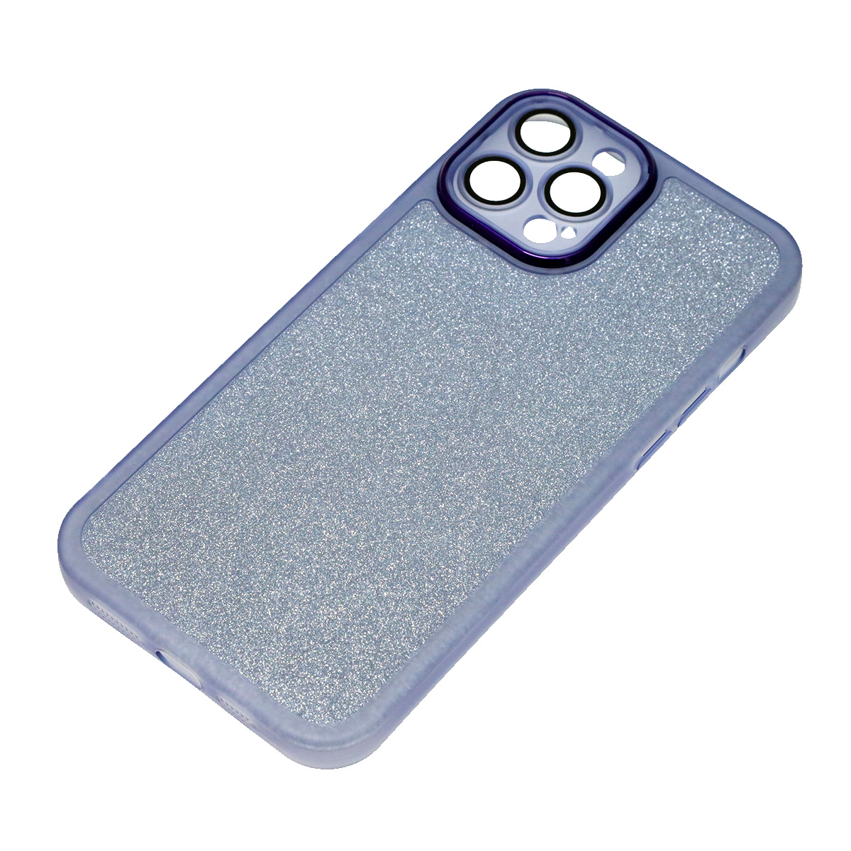 Чехол накладка Shine для APPLE iPhone 12 Pro Max, силикон, блестки, защита камеры, цвет синий Чехол накладка Shine для APPLE iPhone 12 Pro Max, силикон, блестки, защита камеры, цвет синий