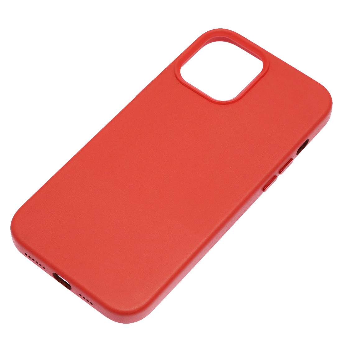 Чехол накладка Leather Case для APPLE iPhone 12 Pro Max, силикон, бархат, экокожа, цвет красный Чехол накладка Leather Case для APPLE iPhone 12 Pro Max, силикон, бархат, экокожа, цвет красный