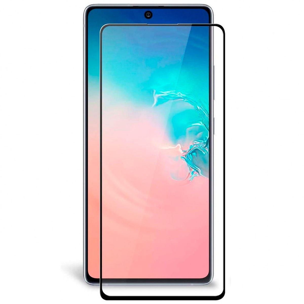 Защитное стекло 9H для SAMSUNG Galaxy S10 Lite 2020 (SM-G770), цвет окантовки черный