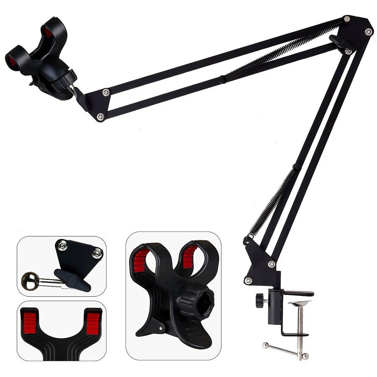 Настольный кронштейн стойка ISA NB-36 пантограф, цвет черный