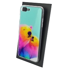 Чехол накладка для APPLE iPhone 7 Plus, iPhone 8 Plus, силикон, глянцевый, рисунок Разноцветные медведи Чехол накладка для APPLE iPhone 7 Plus, iPhone 8 Plus, силикон, глянцевый, рисунок Разноцветные медведи