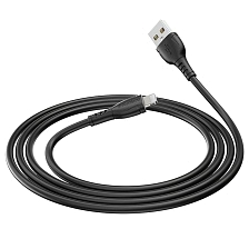 Кабель BOROFONE BX51 Triumph USB Lightning 8-pin, 2.4 A, длина 1 метр, силикон, цвет черный Кабель BOROFONE BX51 Triumph USB Lightning 8-pin, 2.4 A, длина 1 метр, силикон, цвет черный