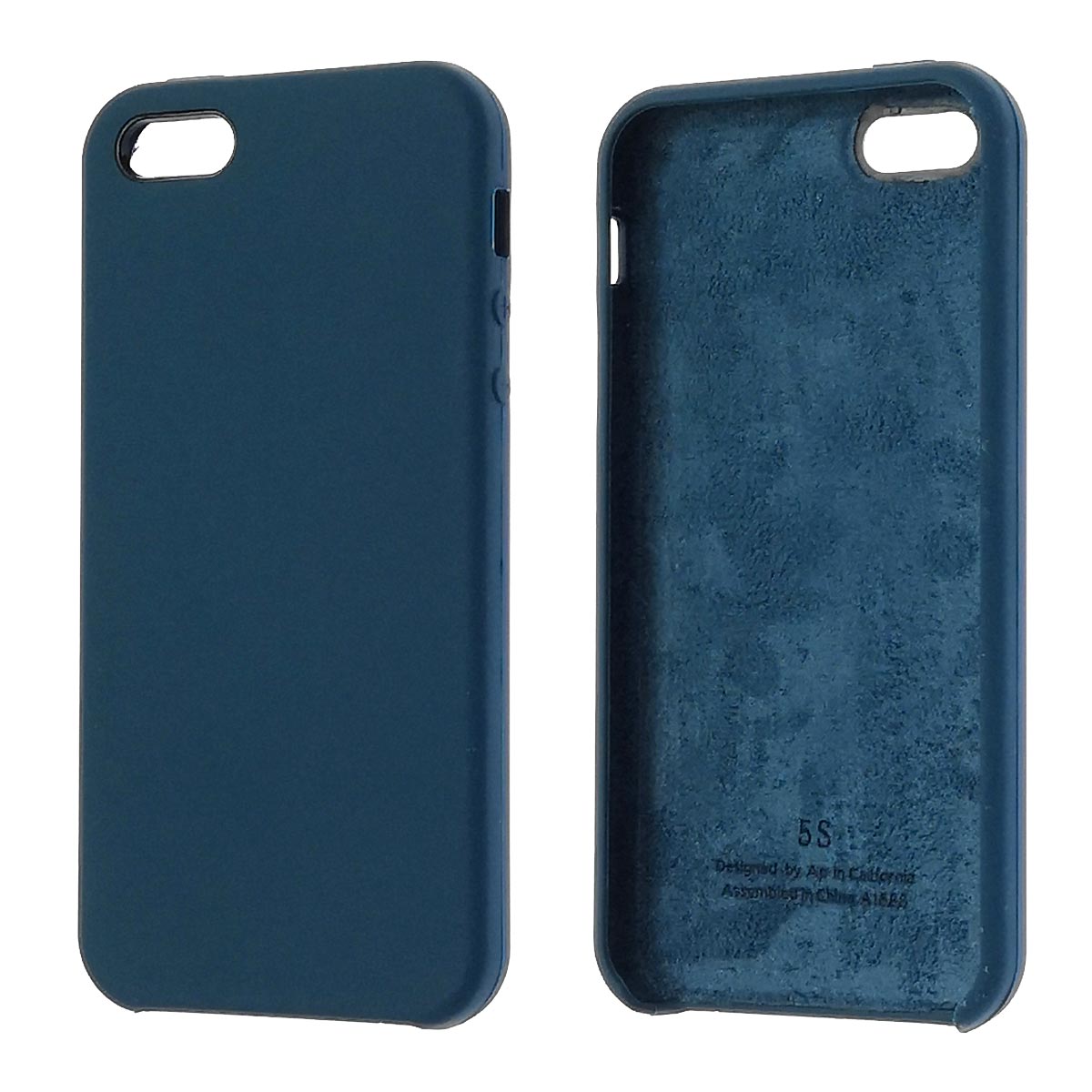 Чехол накладка Silicon Case для APPLE iPhone 5, iPhone 5S, iPhone SE, силикон, бархат, цвет синий космос Чехол накладка Silicon Case для APPLE iPhone 5, iPhone 5S, iPhone SE, силикон, бархат, цвет синий космос