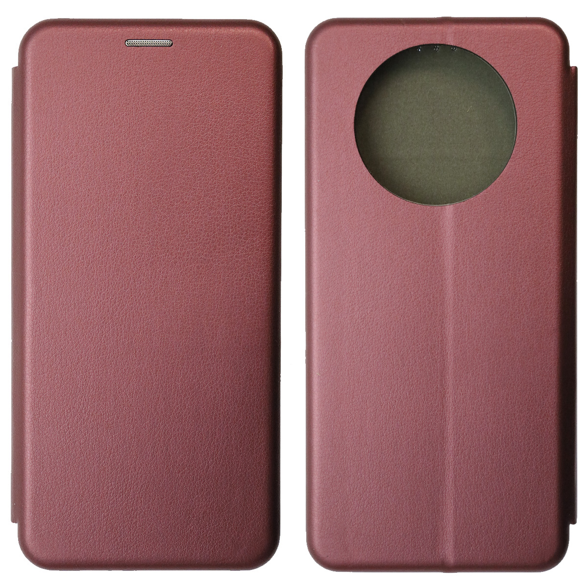 Чехол книжка STYLISH для HUAWEI nova Y91, экокожа, визитница, цвет бордовый Чехол книжка STYLISH для HUAWEI nova Y91, экокожа, визитница, цвет бордовый
