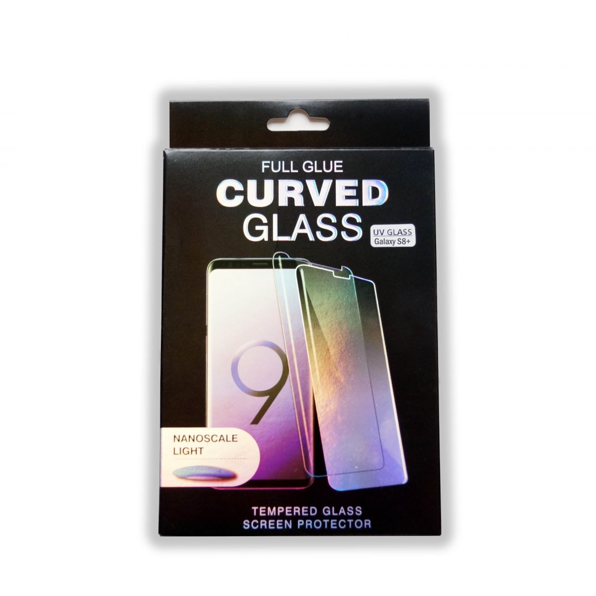 Защитное стекло UV GLASS для SAMSUNG Galaxy S8 Plus (SM-G955) c УФ-лампой и жидкостью, полная проклейка