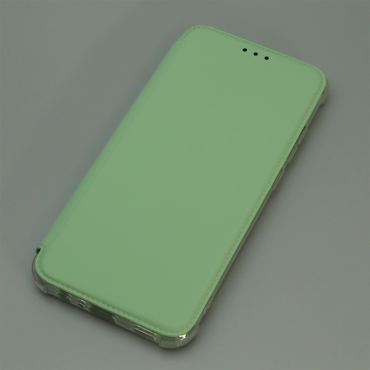 Чехол книжка для SAMSUNG Galaxy A03 (SM-A035F), экокожа, визитница, цвет светло фисташковый Чехол книжка для SAMSUNG Galaxy A03 (SM-A035F), экокожа, визитница, цвет светло фисташковый