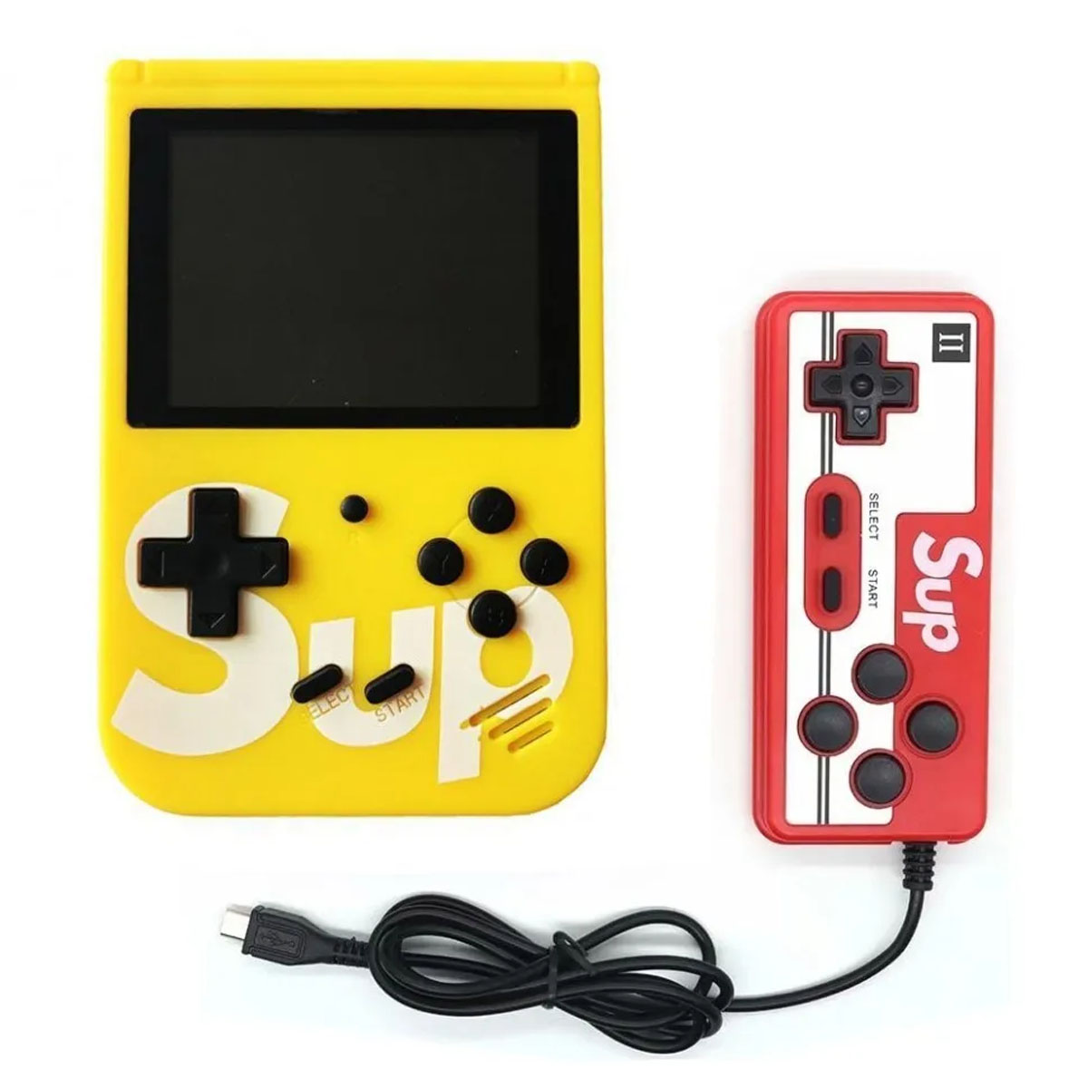 Портативная игровая приставка SUP GAME BOX PLUS 400 игр в 1, с джойстиком, цвет желтый (распродажа -50%) Портативная игровая приставка SUP GAME BOX PLUS 400 игр в 1, с джойстиком, цвет желтый (распродажа -50%)