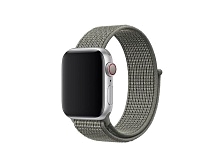 Ремешок для часов Apple Watch (38-40 мм), нейлон, цвет оливковый. Ремешок для часов Apple Watch (38-40 мм), нейлон, цвет оливковый.