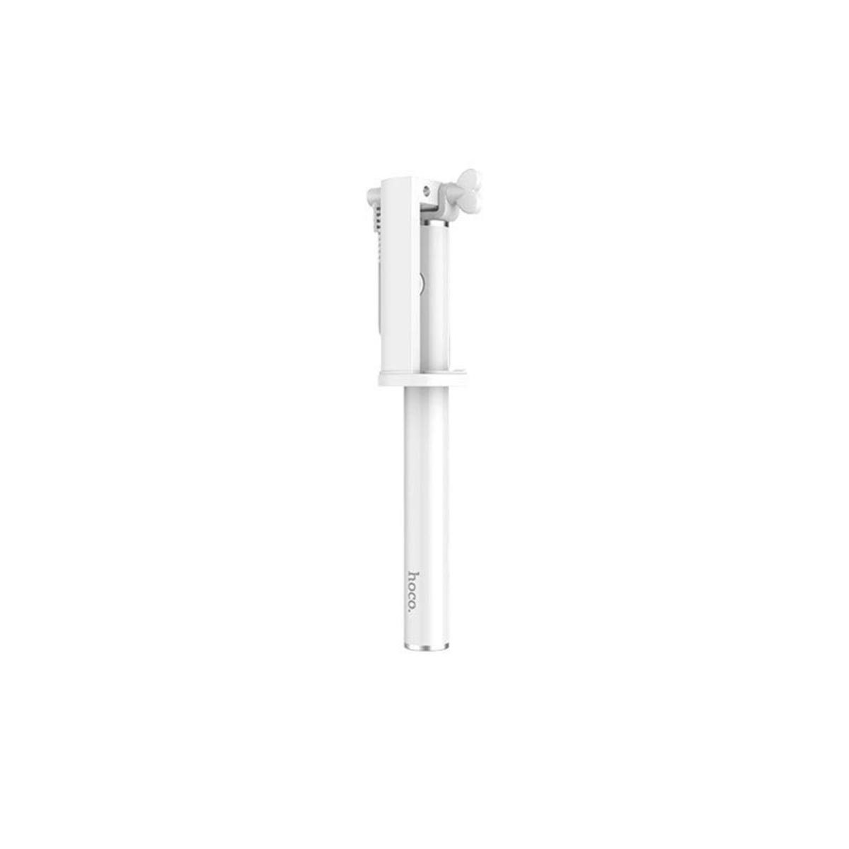 Монопод проводной HOCO K5 Neoteric Wire Controllable Selfie Stick, цвет белый
