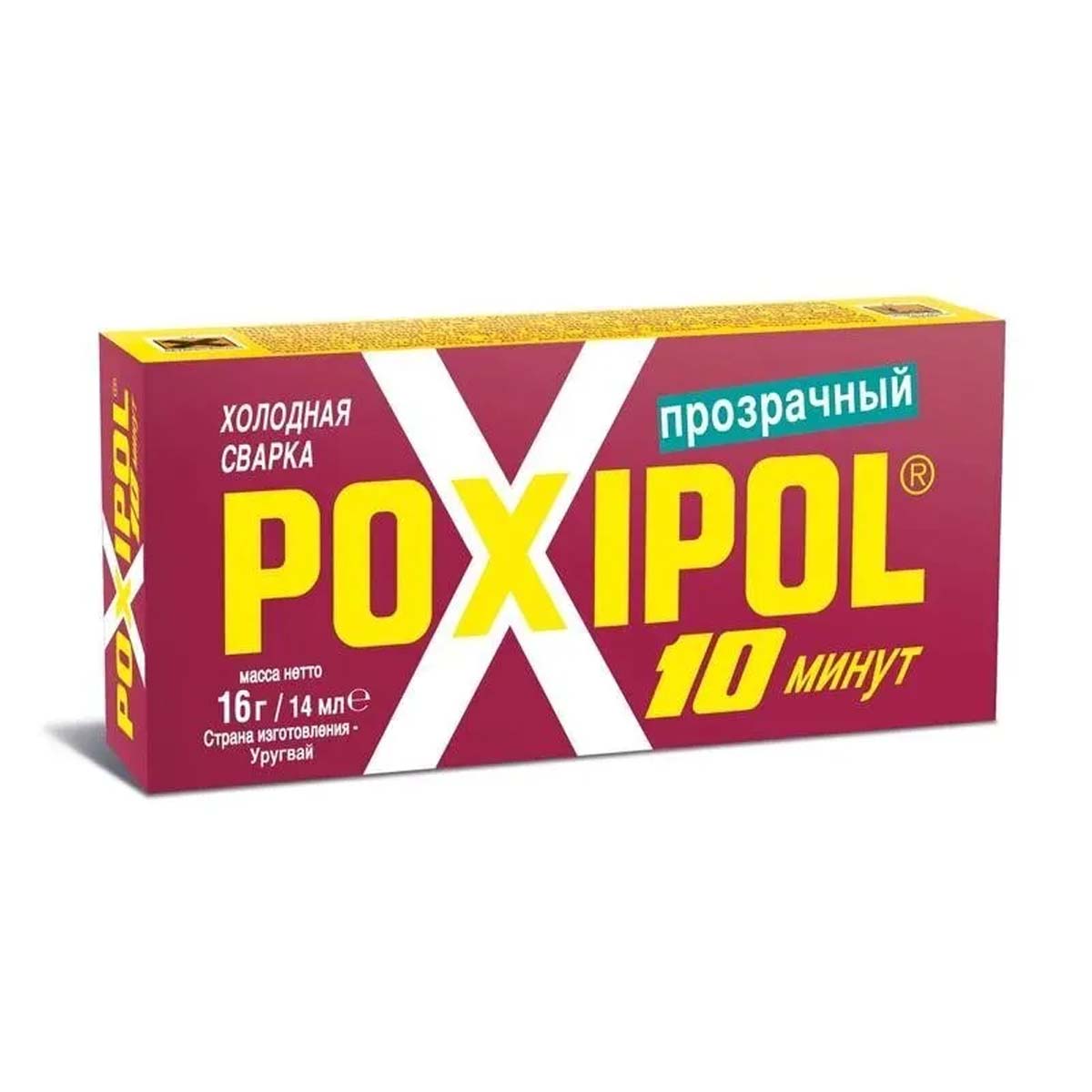 Клей POXIPOL эпоксидный 14 мл холодная сварка, цвет прозрачный (-50%)