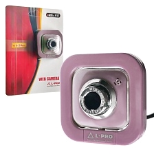 Веб-камера L-PRO 917/1406, CMOS, 640x480, 0.3Мп, USB, цвет фиолетовый. Веб-камера L-PRO 917/1406, CMOS, 640x480, 0.3Мп, USB, цвет фиолетовый.