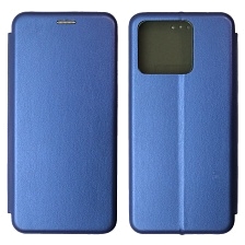 Чехол книжка STYLISH для Realme Narzo 50A, экокожа, визитница, цвет синий Чехол книжка STYLISH для Realme Narzo 50A, экокожа, визитница, цвет синий