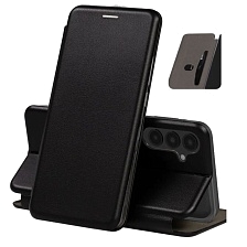 Чехол книжка STYLISH для SAMSUNG Galaxy A16, экокожа, визитница, цвет черный