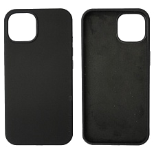 Чехол накладка Silicon Case для APPLE iPhone 14 (6.1"), силикон, бархат, цвет черный Чехол накладка Silicon Case для APPLE iPhone 14 (6.1"), силикон, бархат, цвет черный
