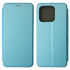 Чехол книжка STYLISH для XIAOMI Redmi 12C, POCO C55, экокожа, визитница, цвет голубой Чехол книжка STYLISH для XIAOMI Redmi 12C, POCO C55, экокожа, визитница, цвет голубой