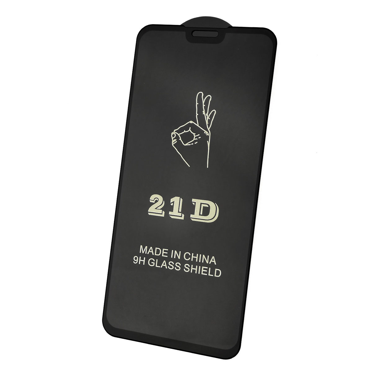 Защитное стекло 21D FULL GLUE BEST для HUAWEI Y9 2019 (JKM-LX1 / JKM-LX2 / JKM-LX3), Enjoy 9 Plus (6.5''), Honor 8X (JSN-L21 / JSN-AL00), цвет окантовки черный.