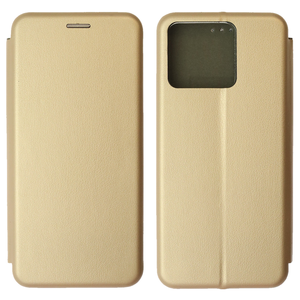 Чехол книжка STYLISH для Realme Narzo 50A, экокожа, визитница, цвет золотистый Чехол книжка STYLISH для Realme Narzo 50A, экокожа, визитница, цвет золотистый