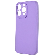 Чехол накладка для APPLE iPhone 15 Pro Max, защита камеры, силикон, цвет сиреневый