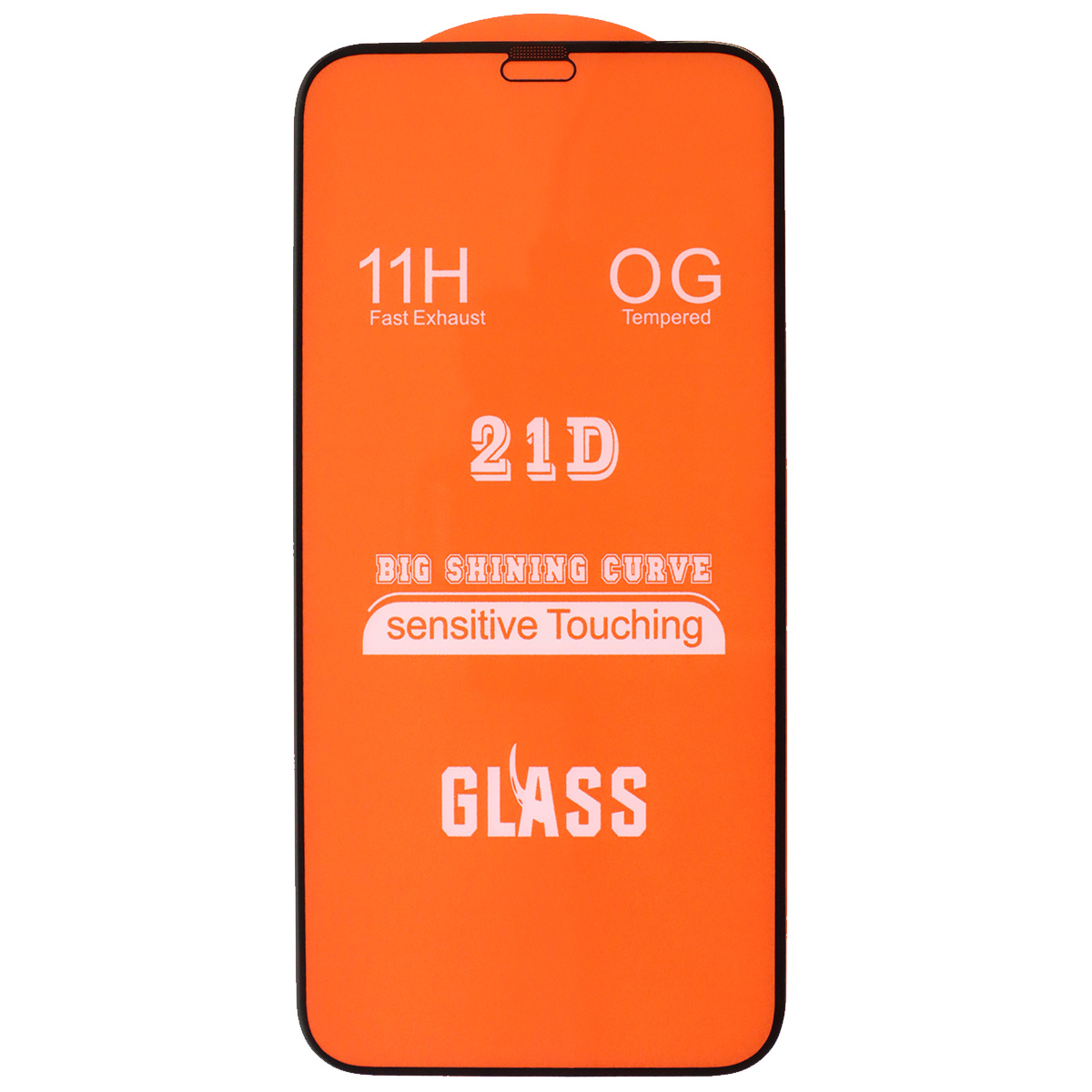 Защитное стекло 21D для APPLE iPhone 12 mini (5.4"), цвет окантовки черный