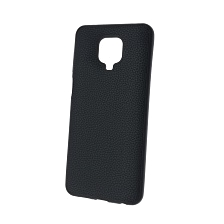Чехол накладка для XIAOMI Redmi Note 9 Pro, Redmi Note 9S, силикон, под кожу, цвет черный. Чехол накладка для XIAOMI Redmi Note 9 Pro, Redmi Note 9S, силикон, под кожу, цвет черный.