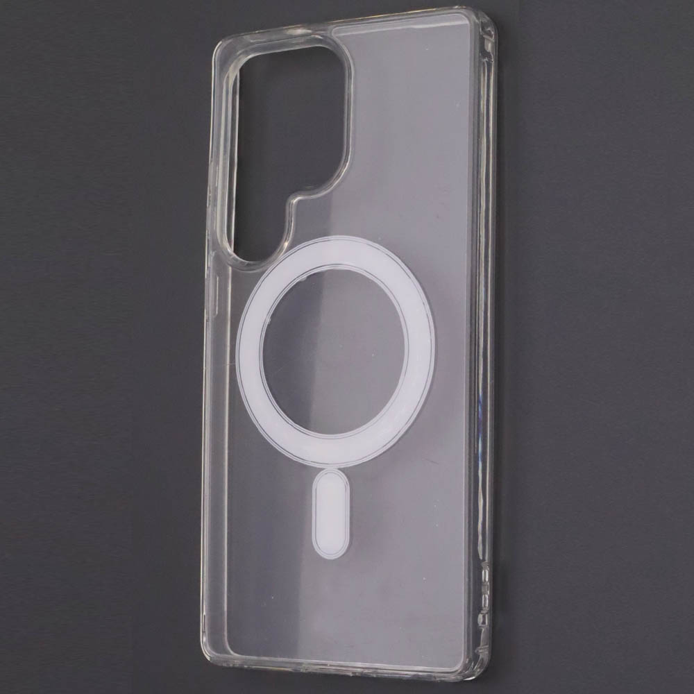 Чехол накладка Magnetic с поддержкой MagSafe для SAMSUNG GALAXY S25 Ultra, силикон, цвет прозрачный Чехол накладка Magnetic с поддержкой MagSafe для SAMSUNG GALAXY S25 Ultra, силикон, цвет прозрачный