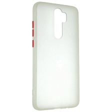 Чехол накладка SKIN SHELL для XIAOMI Redmi Note 8 Pro, силикон, пластик, цвет окантовки белый