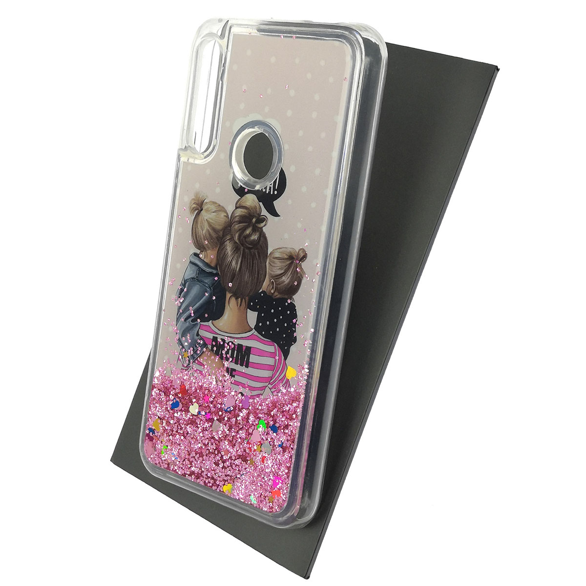 Чехол накладка TransFusion для HUAWEI Honor 9X, P Smart Z, Y9 Prime 2019, OPPO F11 Pro, силикон, переливашка, рисунок super MOM girl MOM