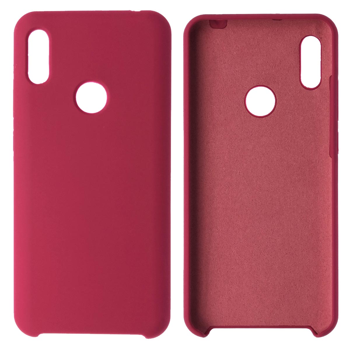 Чехол накладка Silicon Cover для HUAWEI Honor 8A, Y6 2019, силикон, бархат, цвет красная роза. Чехол накладка Silicon Cover для HUAWEI Honor 8A, Y6 2019, силикон, бархат, цвет красная роза.